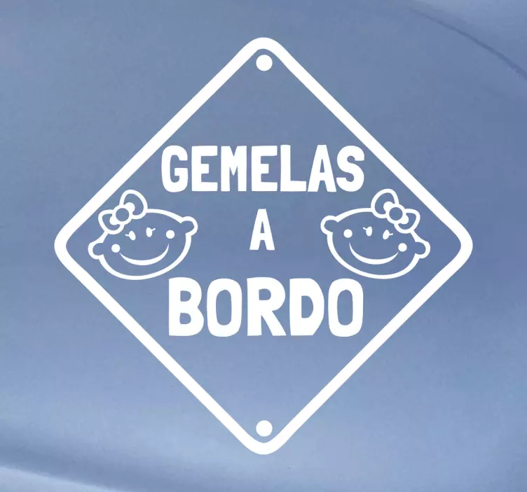 Vinilo gemelas a bordo - TenVinilo