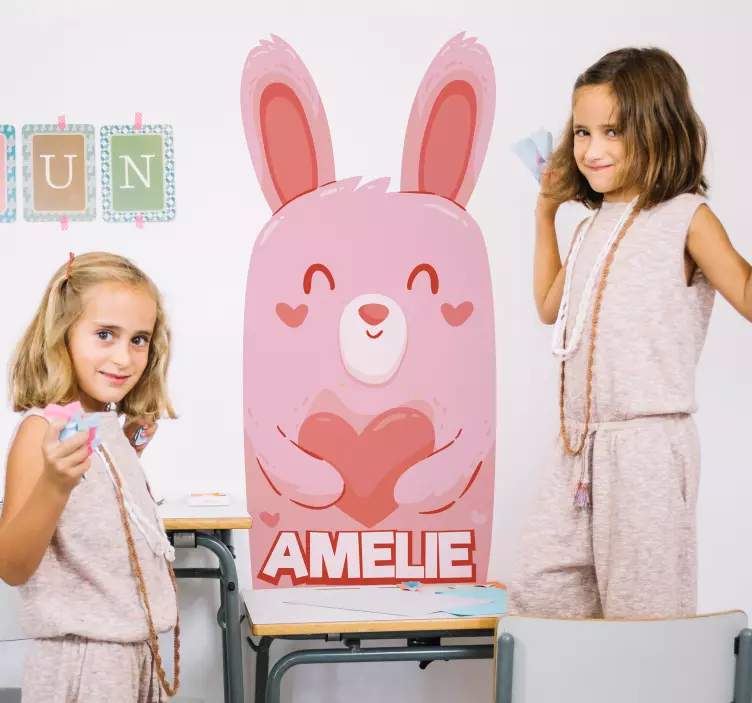 Vinilo habitación infantil Dibujo conejo - TenVinilo