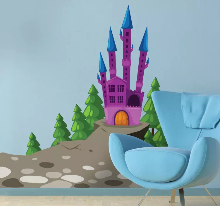 Vinilo infantil castillo del malo - TenVinilo