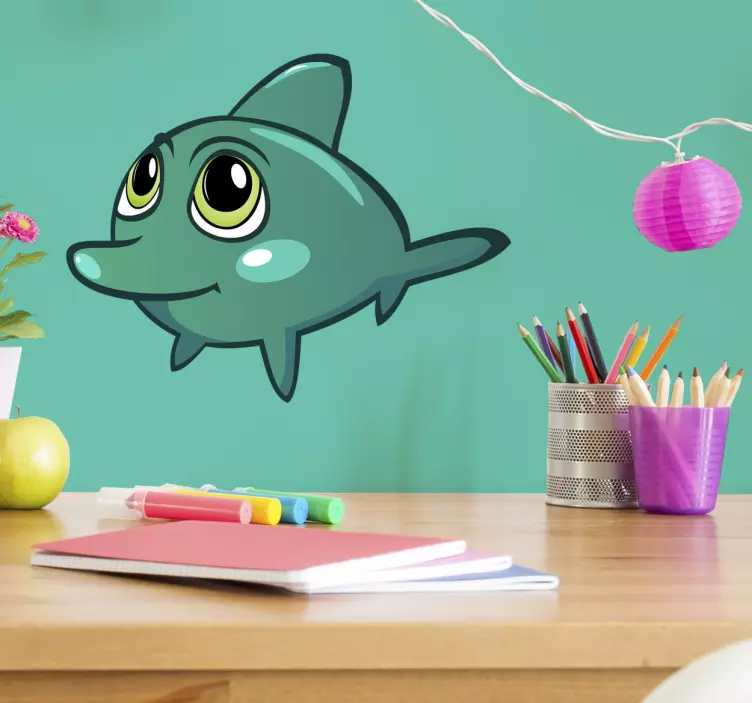 Vinilo infantil delfín bebé - TenVinilo