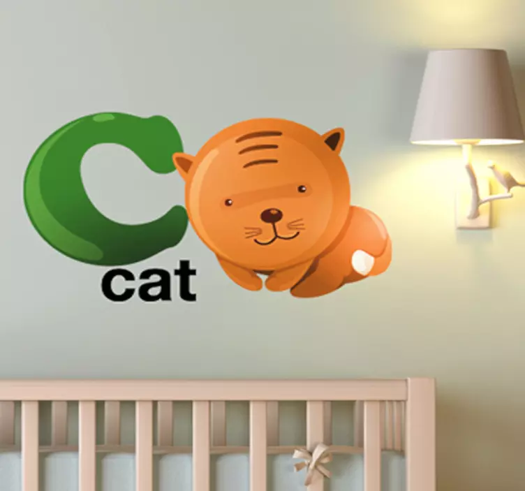 Vinilo infantil letra C - TenVinilo