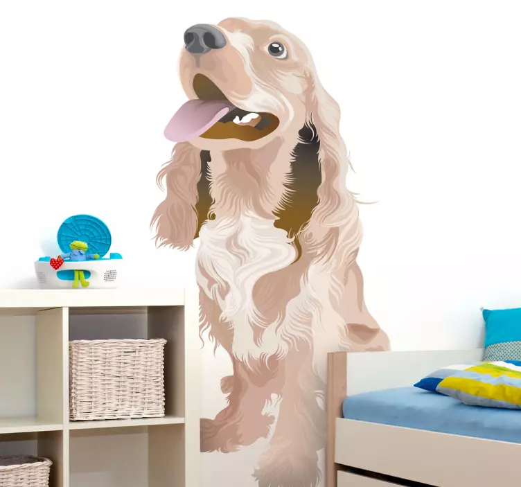 Vinilo infantil mascota perro - TenVinilo
