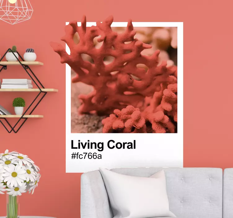 Vinilo marinero Pantone Living Coral - TenVinilo