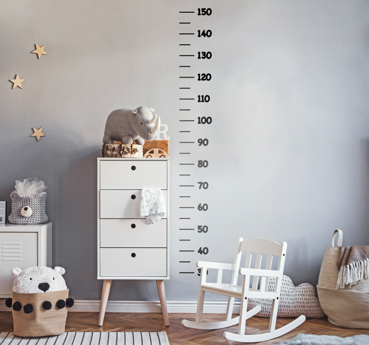 Vinilo medidor infantil minimalista - TenVinilo