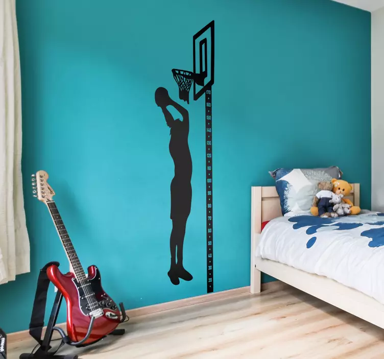 Vinilo baloncesto medidor Medidor de baloncesto - TenVinilo