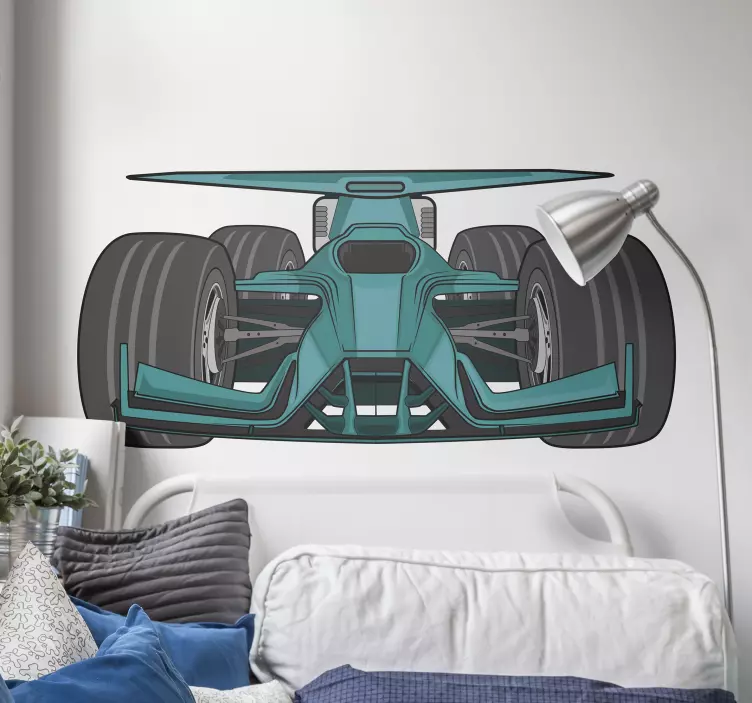 Vinilo motor coche de carreras con estilo - TenVinilo