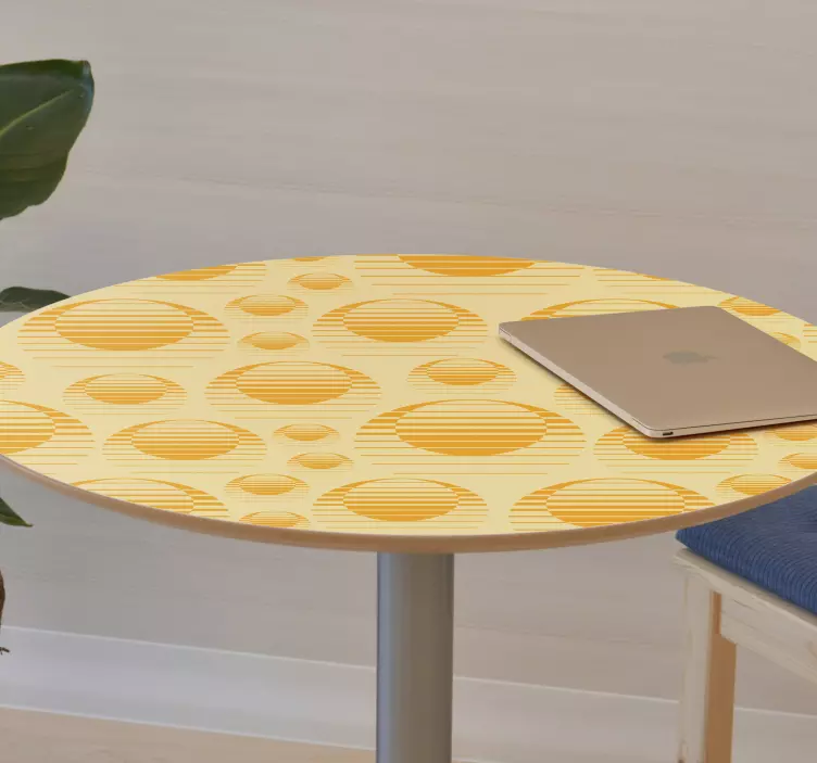 Vinilo para mueble Dibujo de sol retro - TenVinilo