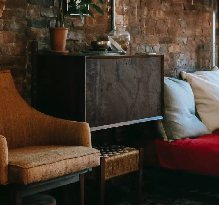 Vinilo para mueble Hierro oxidado gris industrial - TenVinilo