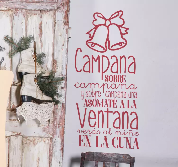 Vinilo Navidad villancico campanas - TenVinilo