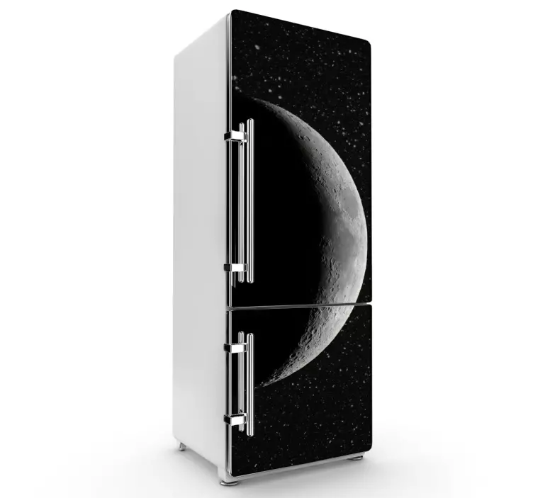 Vinilo para nevera fotografía luna - TenVinilo