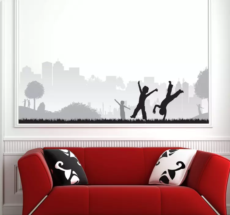 Vinilo niños parque - TenVinilo