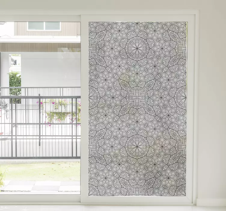 Vinilo para cristal patrón mandala - TenVinilo