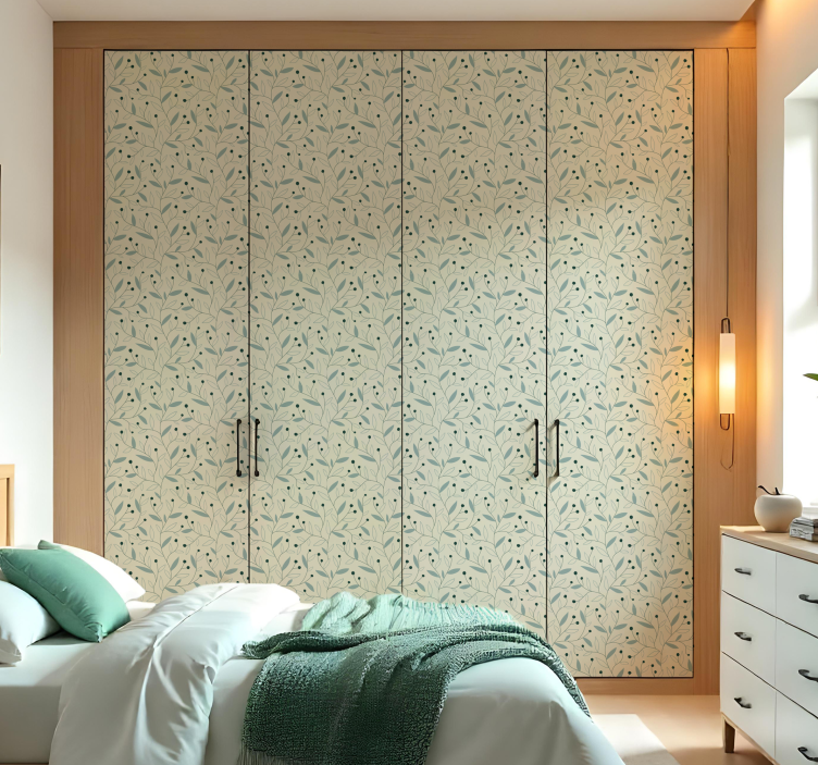 Vinilo para mueble ramas minimalistas - TenVinilo