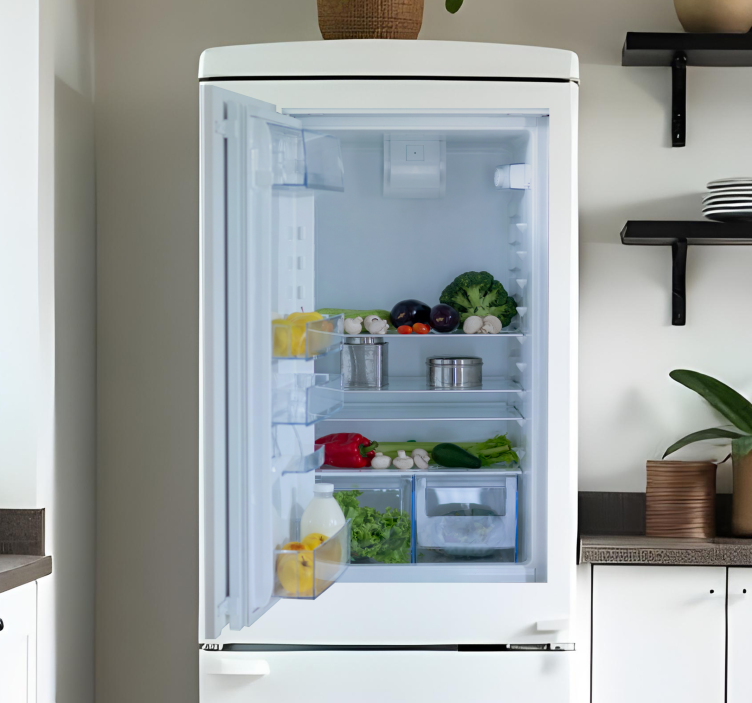 Vinilo para nevera puertas abiertas - TenVinilo