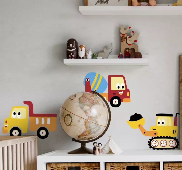 Vinilos infantiles vehículos agrícolas - TenVinilo