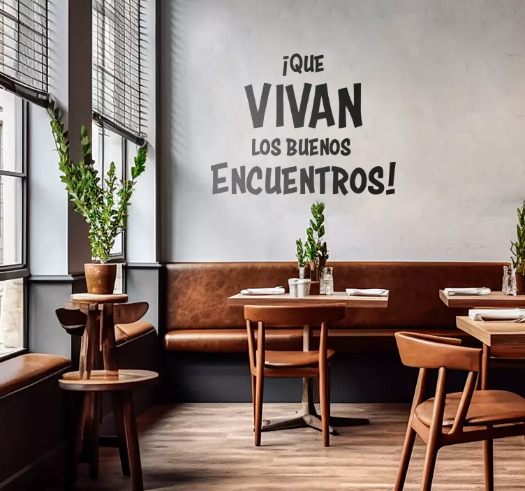 Vinilo pared "Las reuniones son una parte integral de la vida pro - TenVinilo