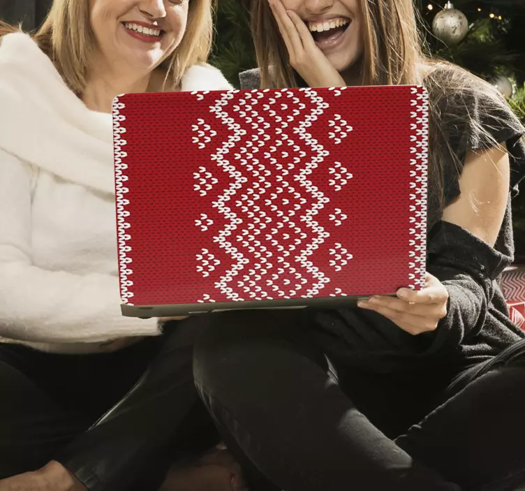 Vinilo para portátil cubierta de patrón de punto - TenVinilo