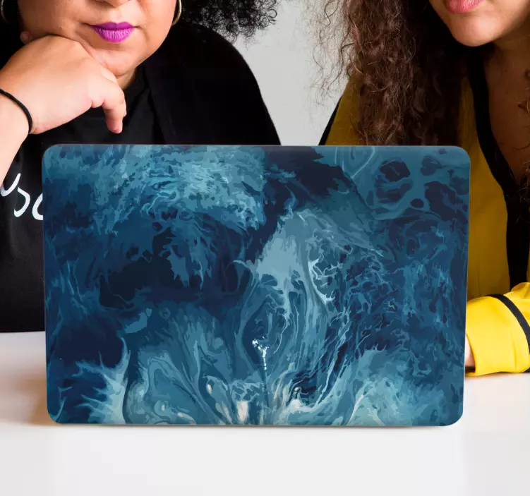 Vinilo para portátil patrón fluido abstracto - TenVinilo