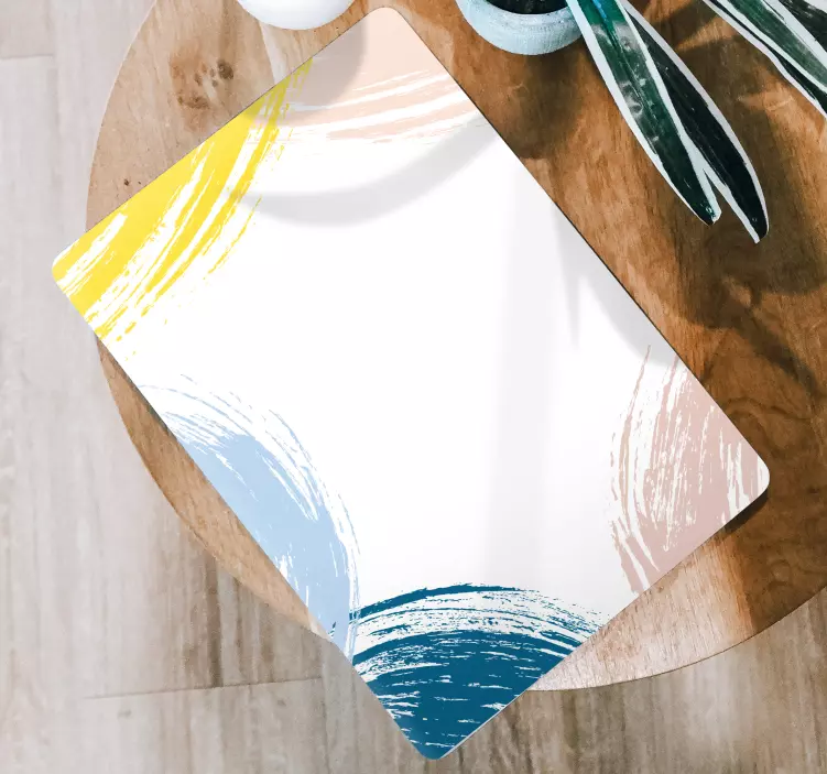 Vinilo para portátil pinceladas de colores - TenVinilo