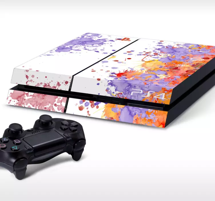 Vinilo para PS4 manchas de pintura - TenVinilo