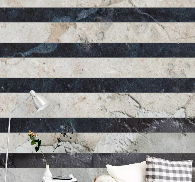 Vinilo pared dormitorio elegante patrón texturizado - TenVinilo