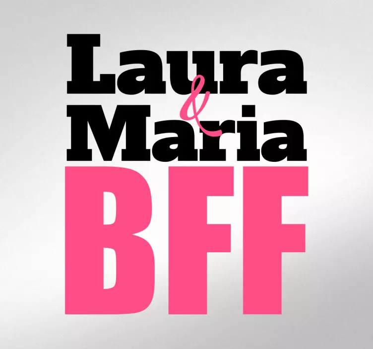 Vinilo personalizable BFF - TenVinilo
