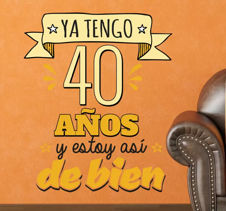 Vinilo personalizable cumpleaños - TenVinilo