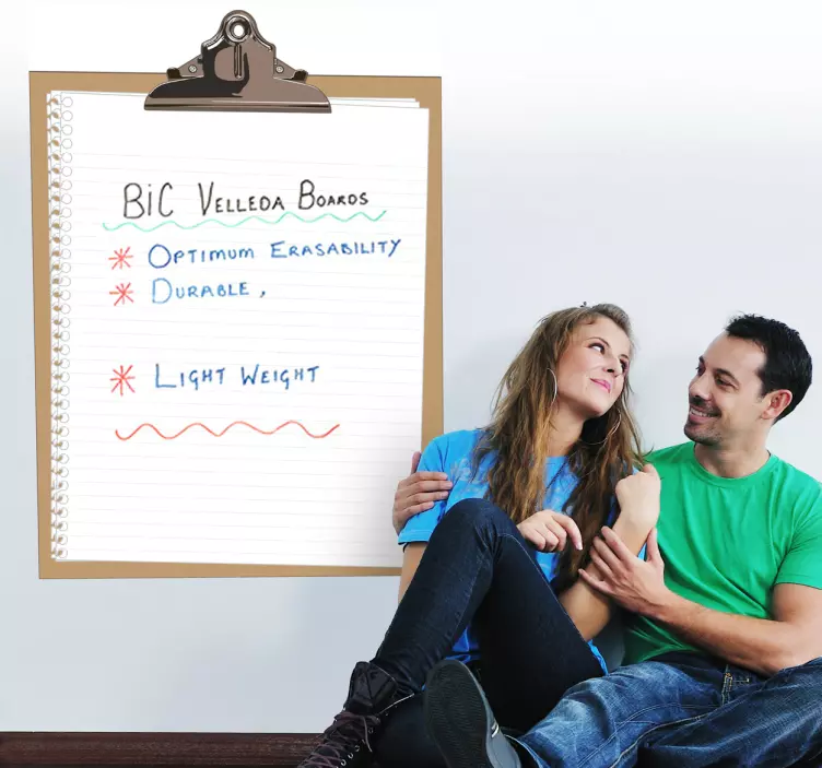 Vinilo pizarra vileda bloc de notas - TenVinilo