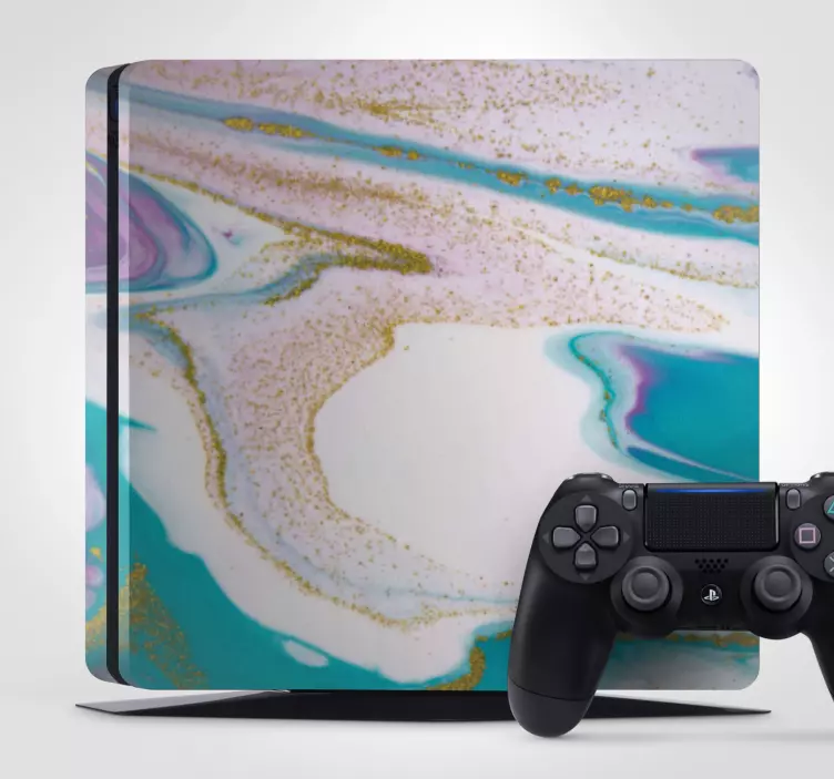 Vinilo PS4 patrón de textura de mármol - TenVinilo