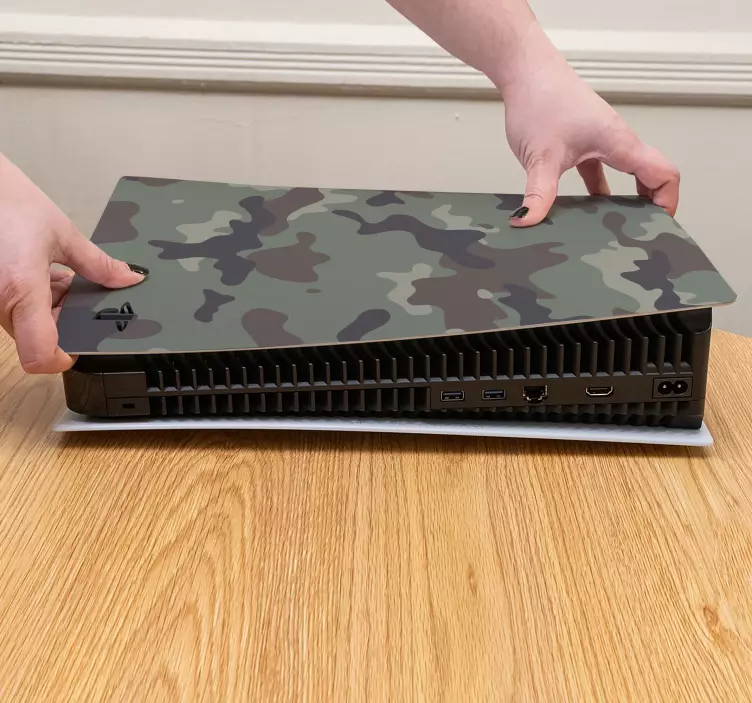 Vinilo ps5 gráfico de camuflaje - TenVinilo