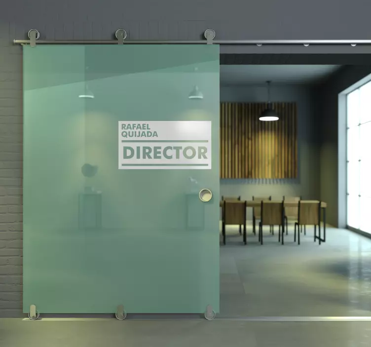 Vinilo para puerta cargo personalizableCarga personalizable - TenVinilo