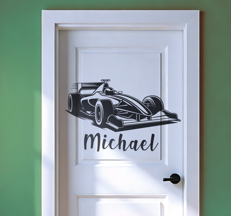 Vinilo puerta coche personalizado para habitación infantil - TenVinilo