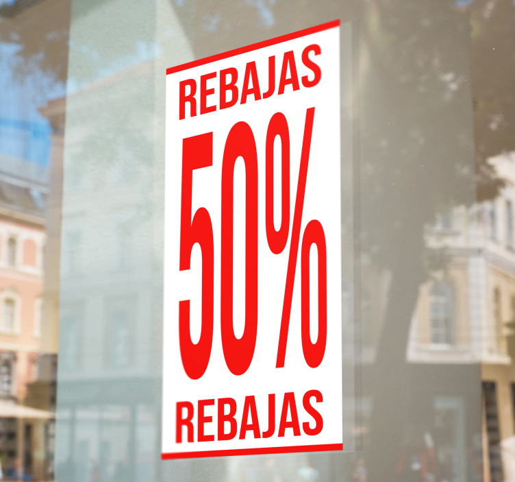 Vinilo rebajas descuento en formato alargado - TenVinilo