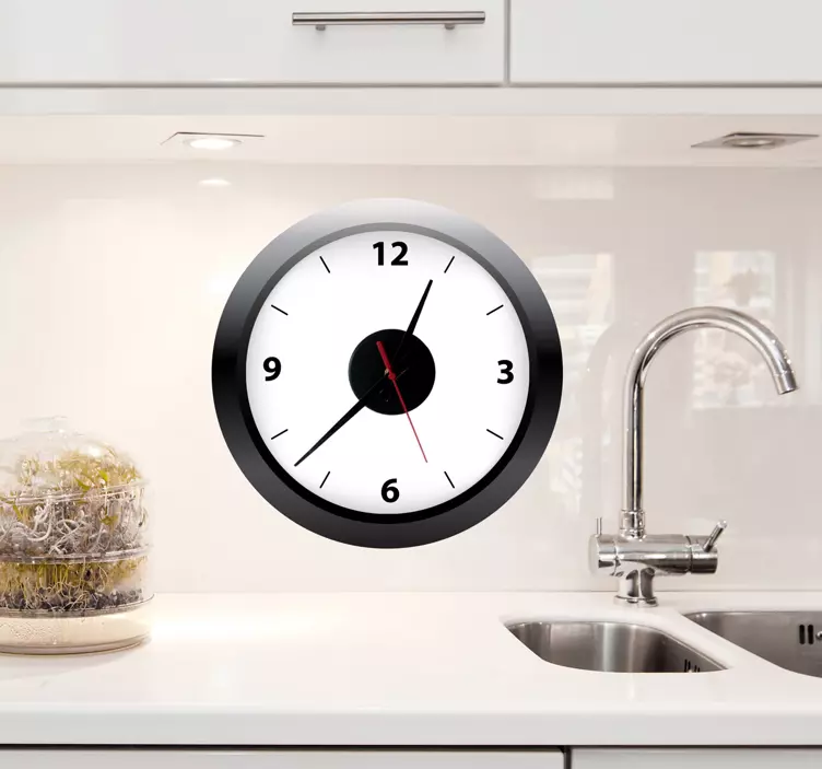 Reloj adhesivo pared cocina - TenVinilo