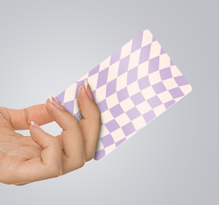 Vinilo tarjeta de crédito cuadrados de colores pastel - TenVinilo