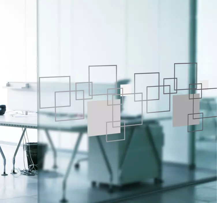 Vinilo translúcido para ventana geométrico - TenVinilo