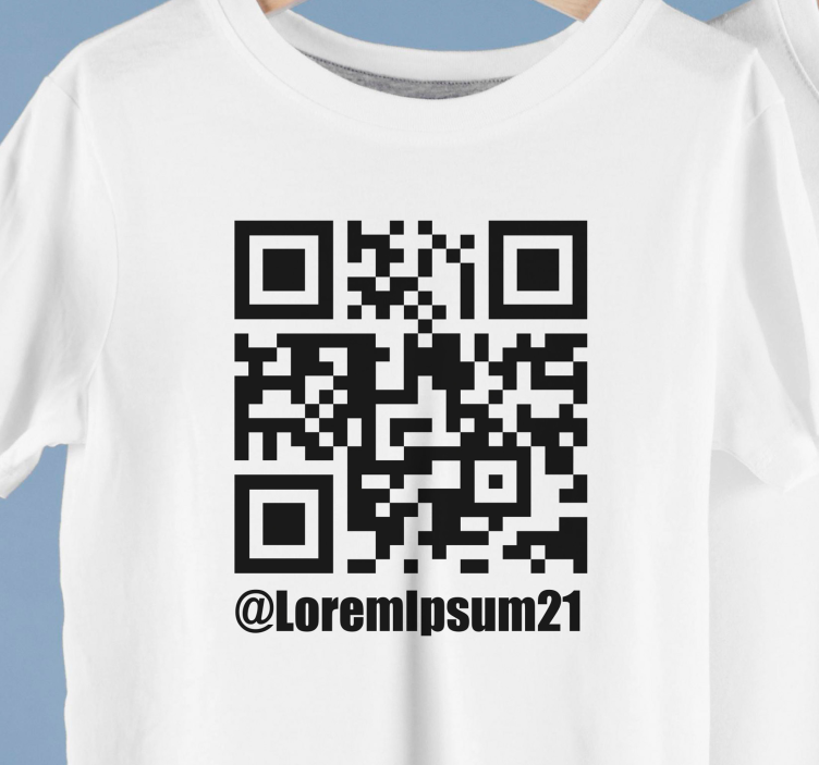 Camiseta código qr personalizado - TenVinilo
