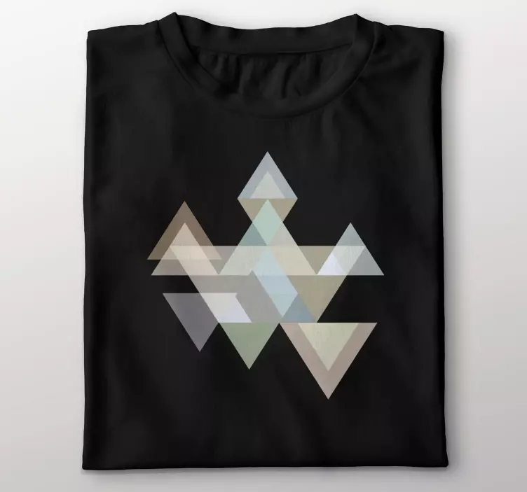 Camiseta personalizada triángulos coloridos del cuadro - TenVinilo