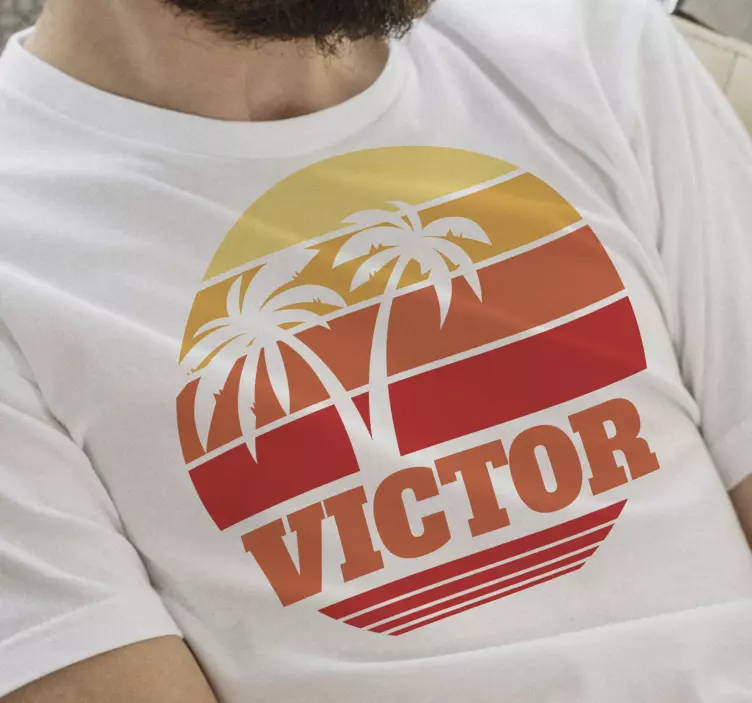 Camiseta con nombre de sol de los 70 - TenVinilo