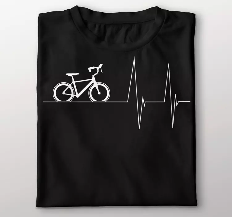 Camiseta personalizada bicicleta heartline - TenVinilo
