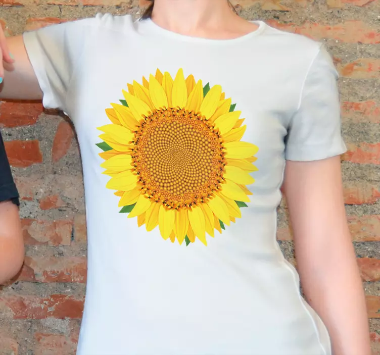 Camiseta girasol vibrante - TenVinilo
