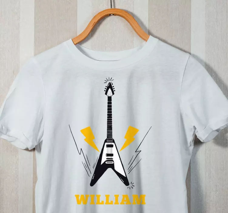 Camiseta guitarra eléctrica personalizada - TenVinilo