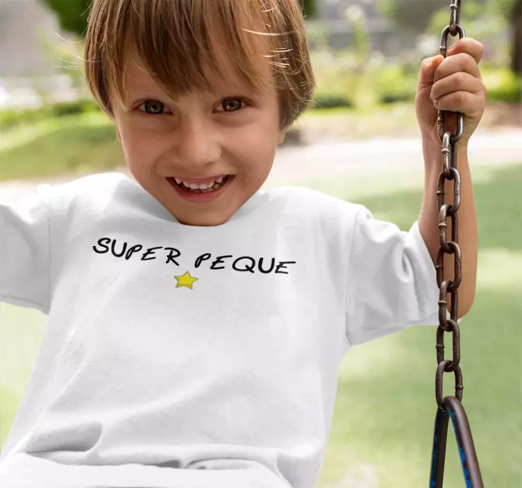 Camiseta infantil super peque - TenVinilo