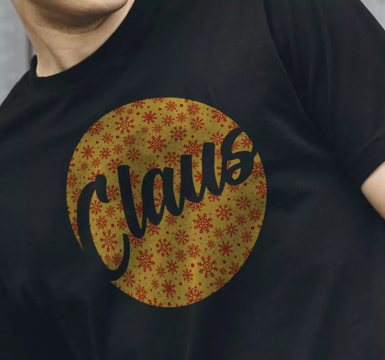 Camiseta navideña copos nieve de personalizable - TenVinilo