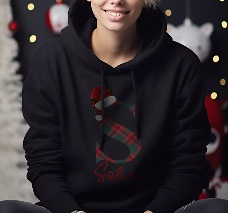 Camiseta de navidad hola, mi nombre es Juan.Hola, mi nombre es Ju - TenVinilo