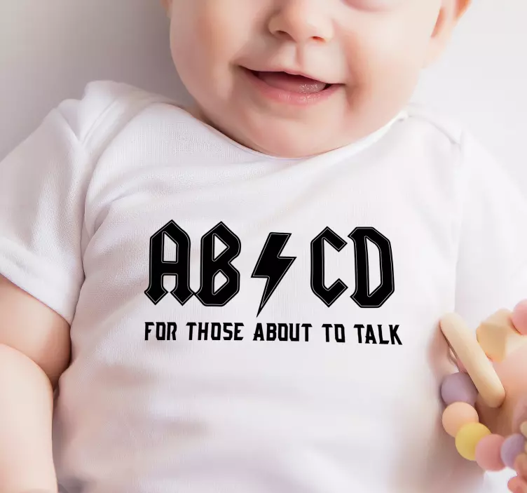 Camiseta infantil Abcd para los que hablen - TenVinilo
