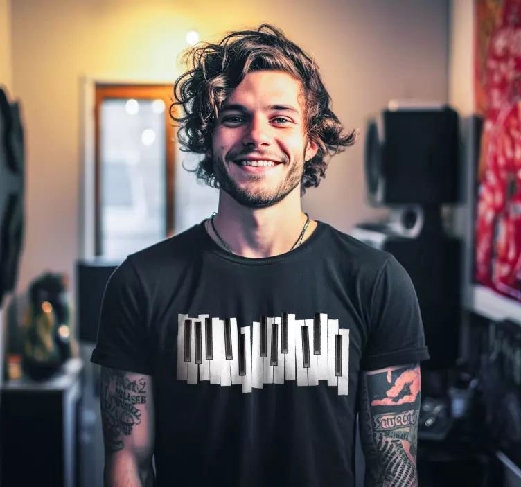 Camiseta teclado de pianoTeclado de piano - TenVinilo