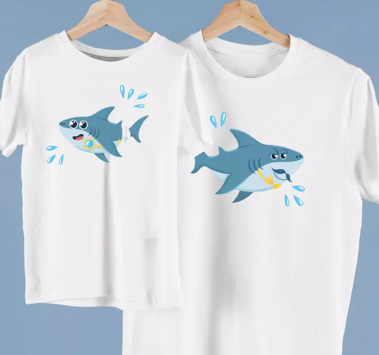 Camiseta padre e hijo Tiburones padre e hijo - TenVinilo