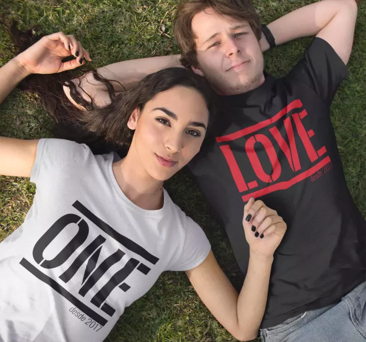 Camisetas parejas One Love - TenVinilo
