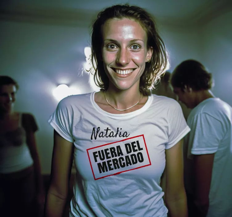 Camisetas con nombre welcome to the market¡Bienvenido al mercado! - TenVinilo